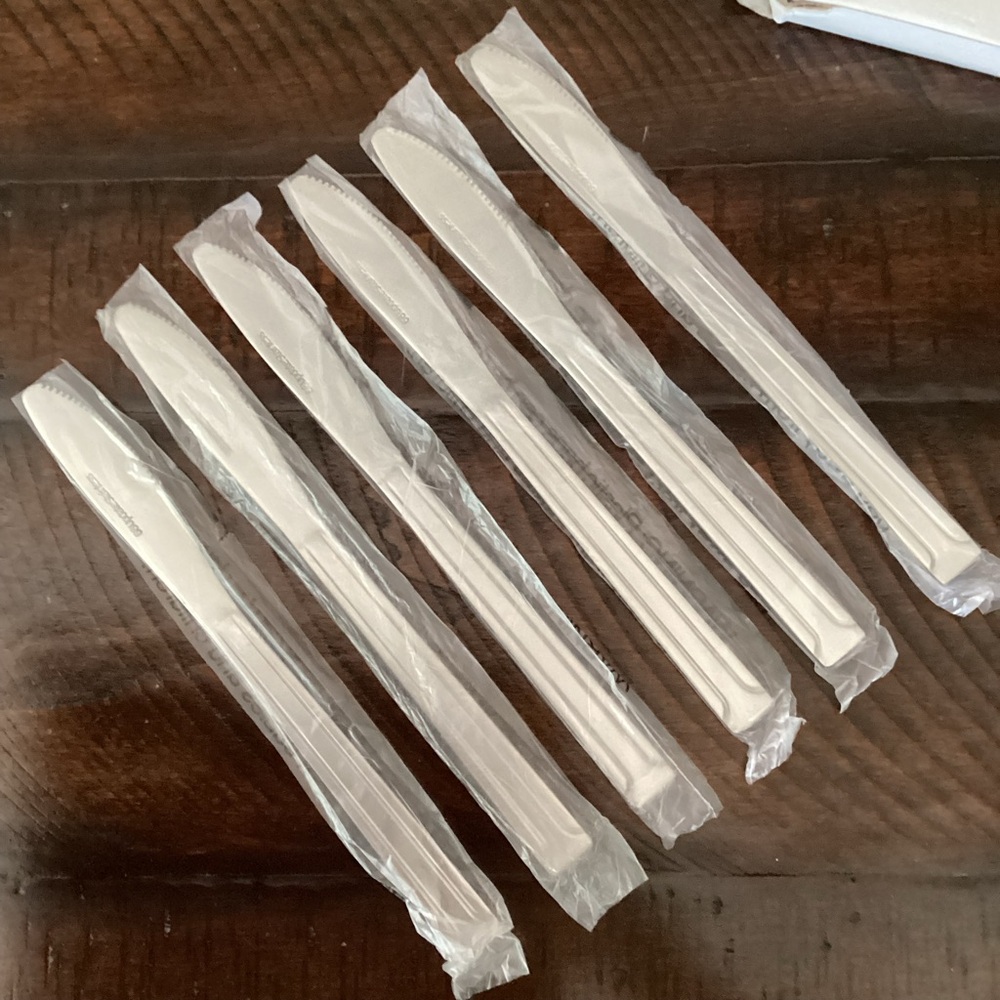 Lot of 6 Stainless Steel Dinner Knives New